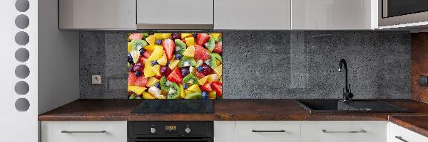 Glazen achterwand keuken Gesneden fruit