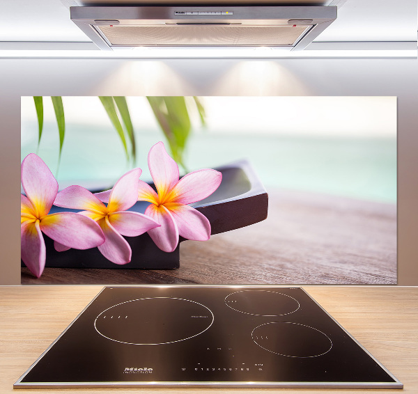 Spatscherm keuken Plumeria