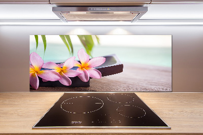 Spatscherm keuken Plumeria