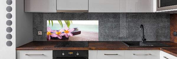 Spatscherm keuken Plumeria
