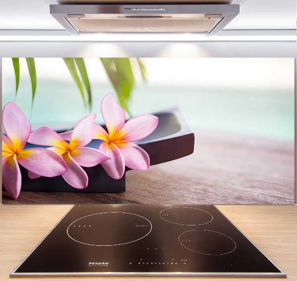 Spatscherm keuken Plumeria