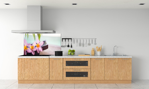 Spatscherm keuken Plumeria