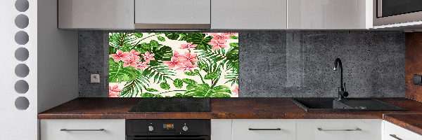 Keuken achterwand Bloemenpatroon