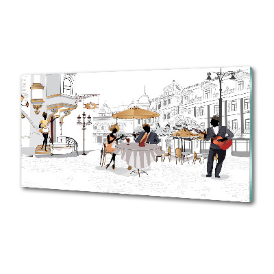 Spatplaat keuken Koffiehuis