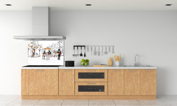 Spatplaat keuken Koffiehuis