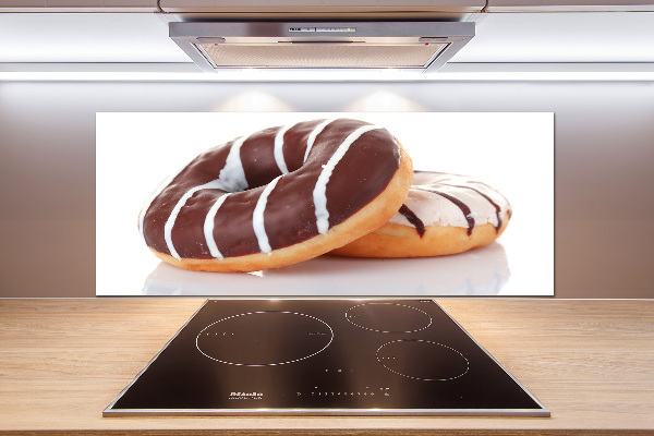 Spatplaat keuken Chocoladedonuts