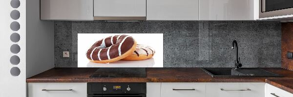 Spatplaat keuken Chocoladedonuts