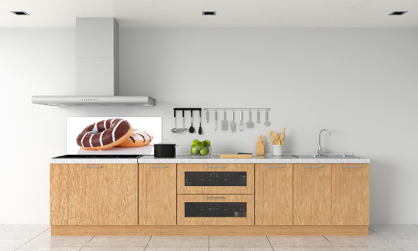 Spatplaat keuken Chocoladedonuts