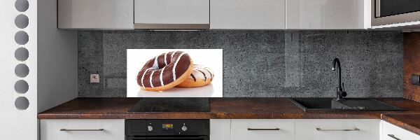 Spatplaat keuken Chocoladedonuts