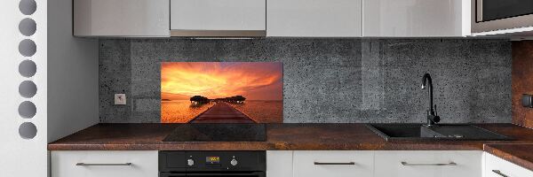 Achterwand keuken Bungalows op de Malediven