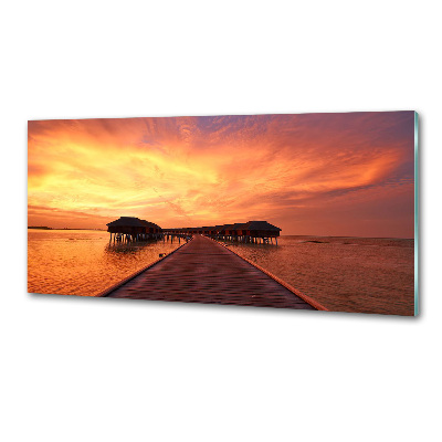 Achterwand keuken Bungalows op de Malediven