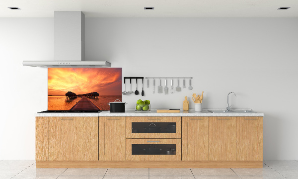 Achterwand keuken Bungalows op de Malediven