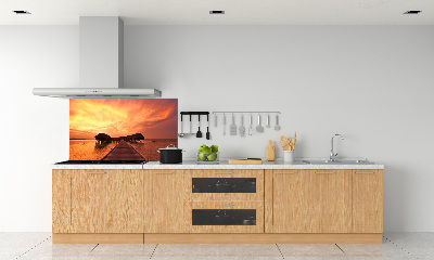 Achterwand keuken Bungalows op de Malediven