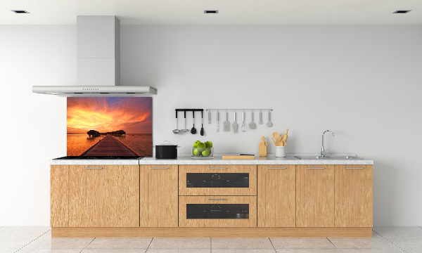 Achterwand keuken Bungalows op de Malediven