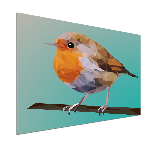 Glazen achterwand keuken Roodborstje