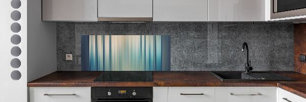 Glazen achterwand keuken Blauwe strepen