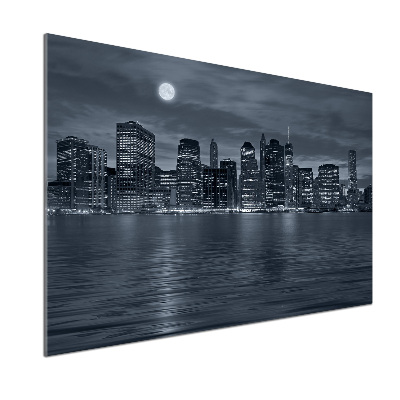 Spatplaat keuken New York 's nachts