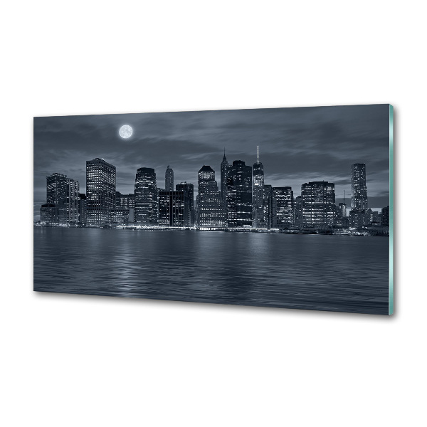 Spatplaat keuken New York 's nachts