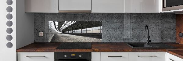 Keuken achterwand Weg in de tunnel