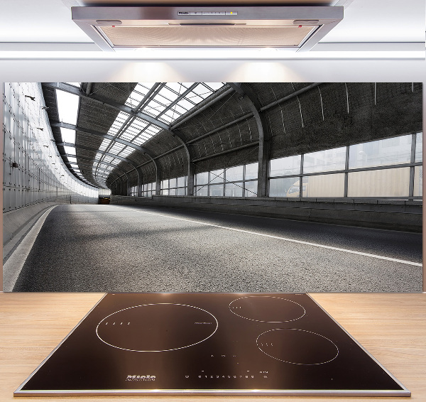 Keuken achterwand Weg in de tunnel