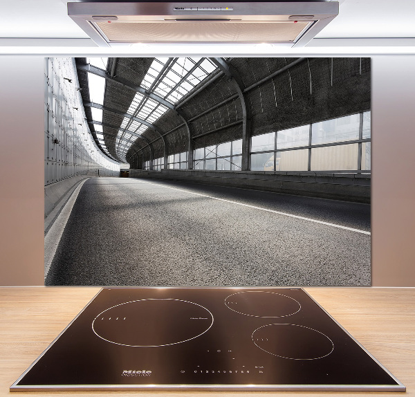 Keuken achterwand Weg in de tunnel