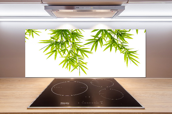 Glazen achterwand keuken Bamboe bladeren