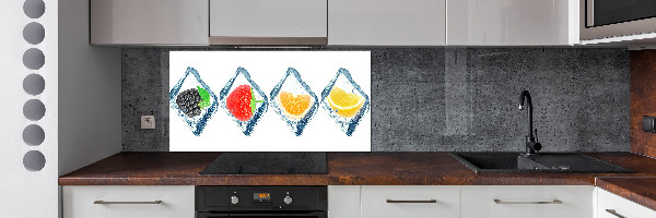 Keuken achterwand Fruitblokjes