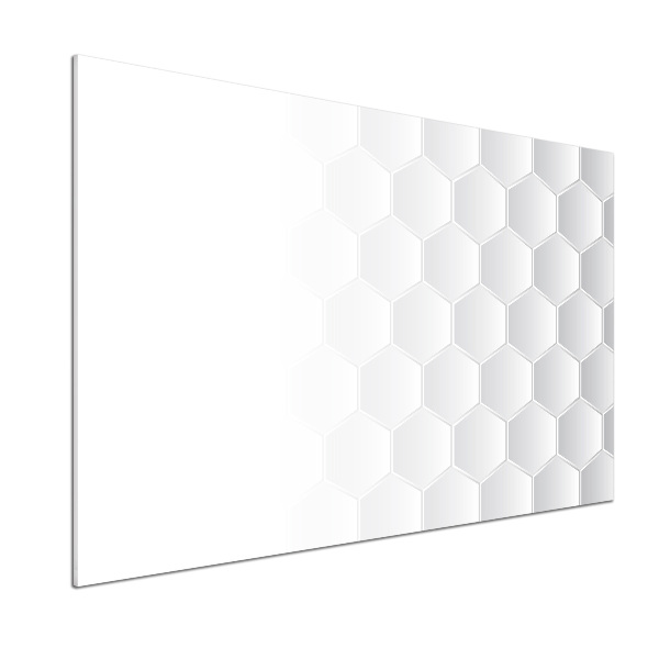 Glazen achterwand keuken Achtergrond met zeshoeken