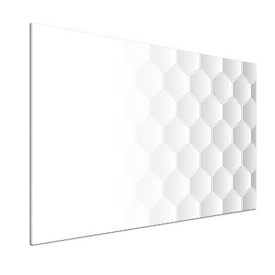 Glazen achterwand keuken Achtergrond met zeshoeken