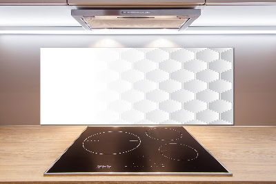 Glazen achterwand keuken Achtergrond met zeshoeken