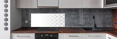 Glazen achterwand keuken Achtergrond met zeshoeken