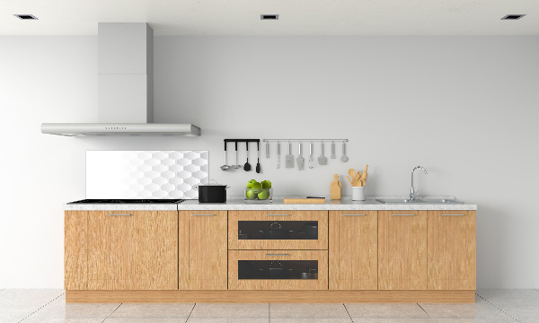 Glazen achterwand keuken Achtergrond met zeshoeken