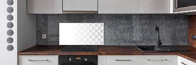Glazen achterwand keuken Achtergrond met zeshoeken