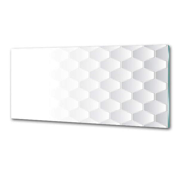 Glazen achterwand keuken Achtergrond met zeshoeken