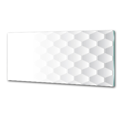 Glazen achterwand keuken Achtergrond met zeshoeken