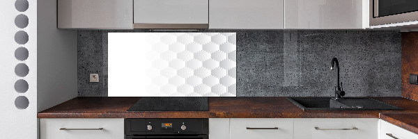 Glazen achterwand keuken Achtergrond met zeshoeken