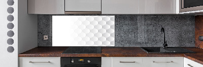 Glazen achterwand keuken Achtergrond met zeshoeken
