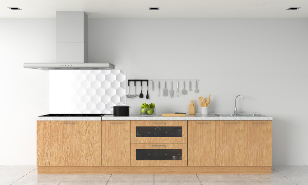 Glazen achterwand keuken Achtergrond met zeshoeken