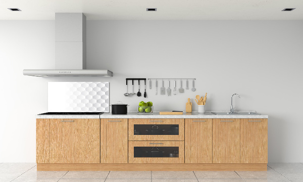 Glazen achterwand keuken Achtergrond met zeshoeken