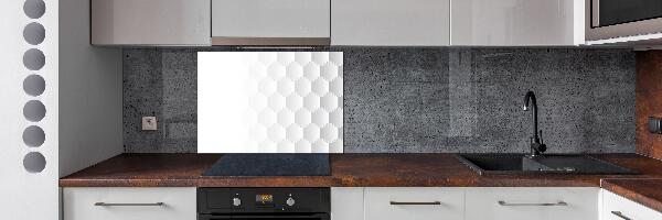 Glazen achterwand keuken Achtergrond met zeshoeken