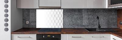 Glazen achterwand keuken Achtergrond met zeshoeken