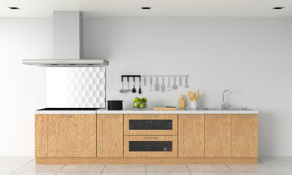 Glazen achterwand keuken Achtergrond met zeshoeken