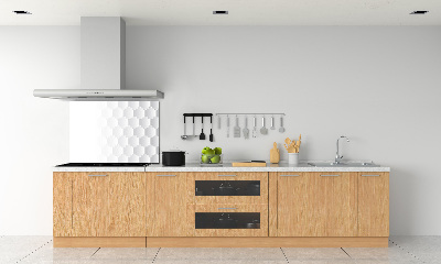 Glazen achterwand keuken Achtergrond met zeshoeken