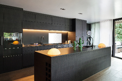 Glazen achterwand keuken Achtergrond met zeshoeken