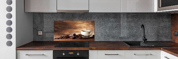 Glazen achterwand keuken Koffie en chocolade