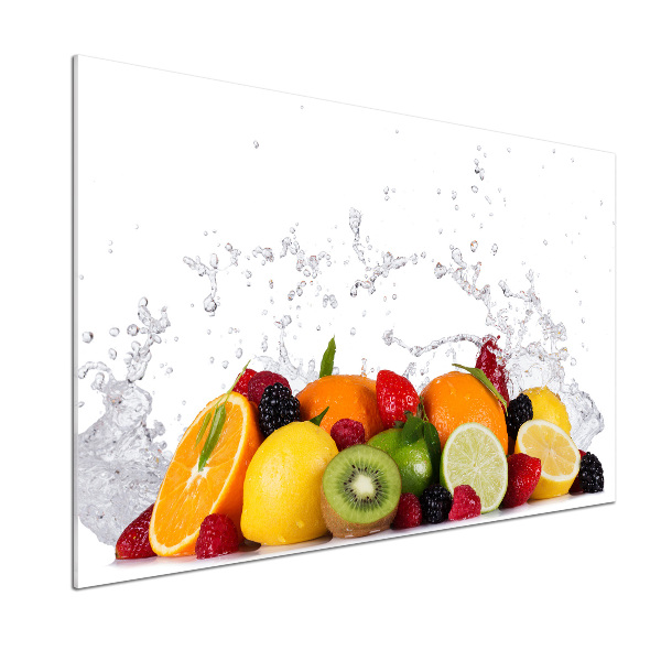 Achterwand keuken Fruit en water