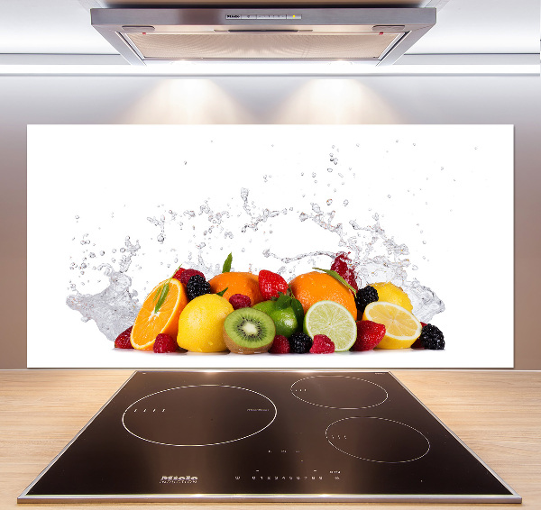 Achterwand keuken Fruit en water