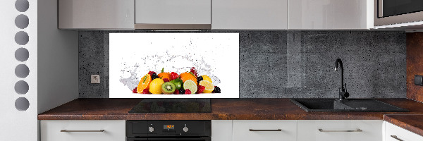 Achterwand keuken Fruit en water