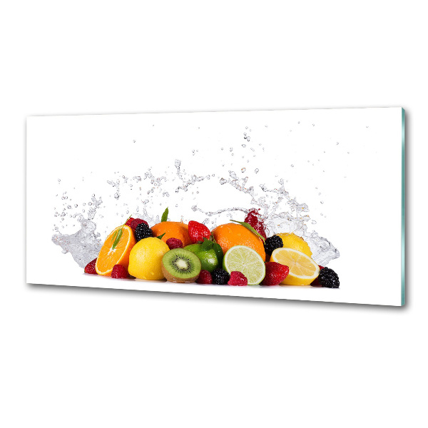 Achterwand keuken Fruit en water