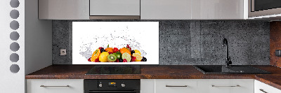 Achterwand keuken Fruit en water